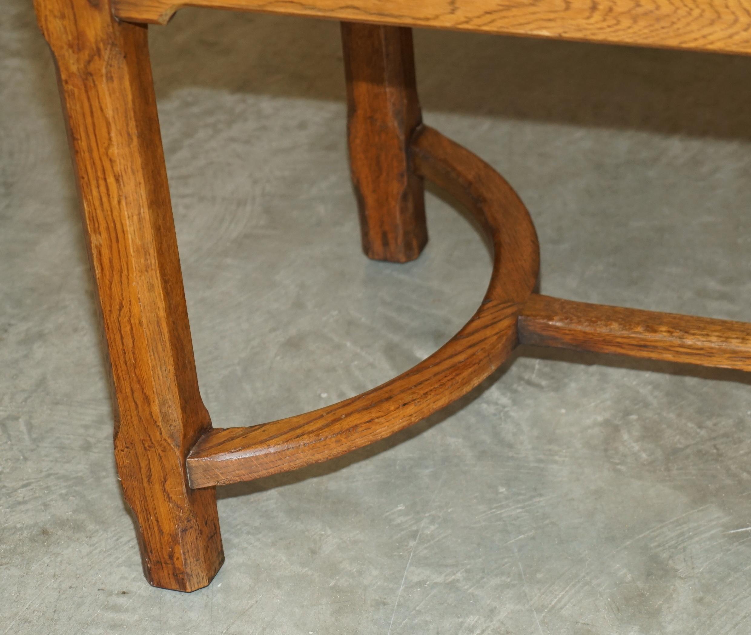 XIXe siècle Table à manger STUNNiNG ARTS & CRAFTS VICTORIAN ENGLISH OAK HAYRAKE de 6-8 personnes en vente