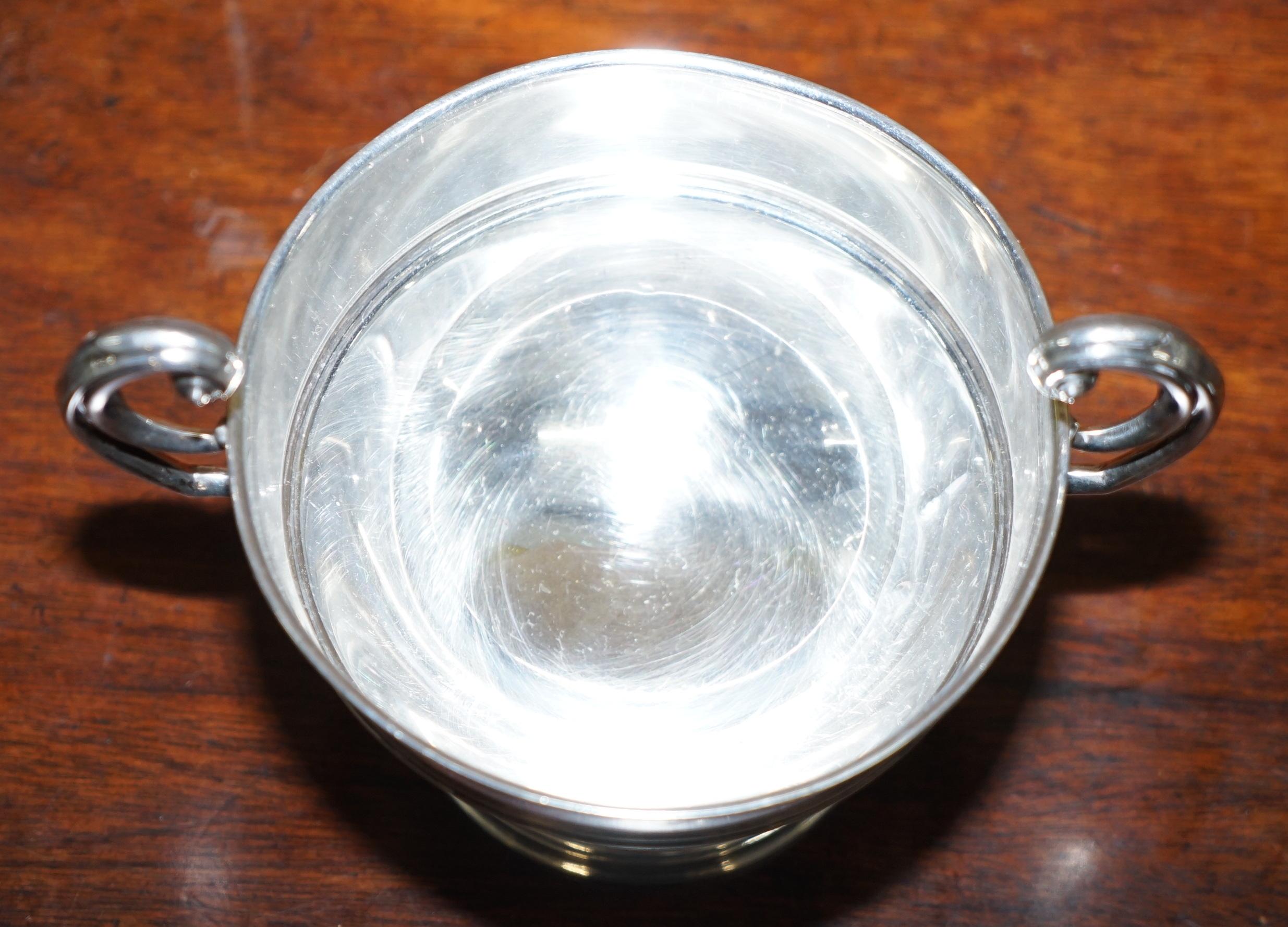 Stunning Asprey & Co Ltd Trophy Cup & Base Sterling Silver Fully Hallmarked 1907 4