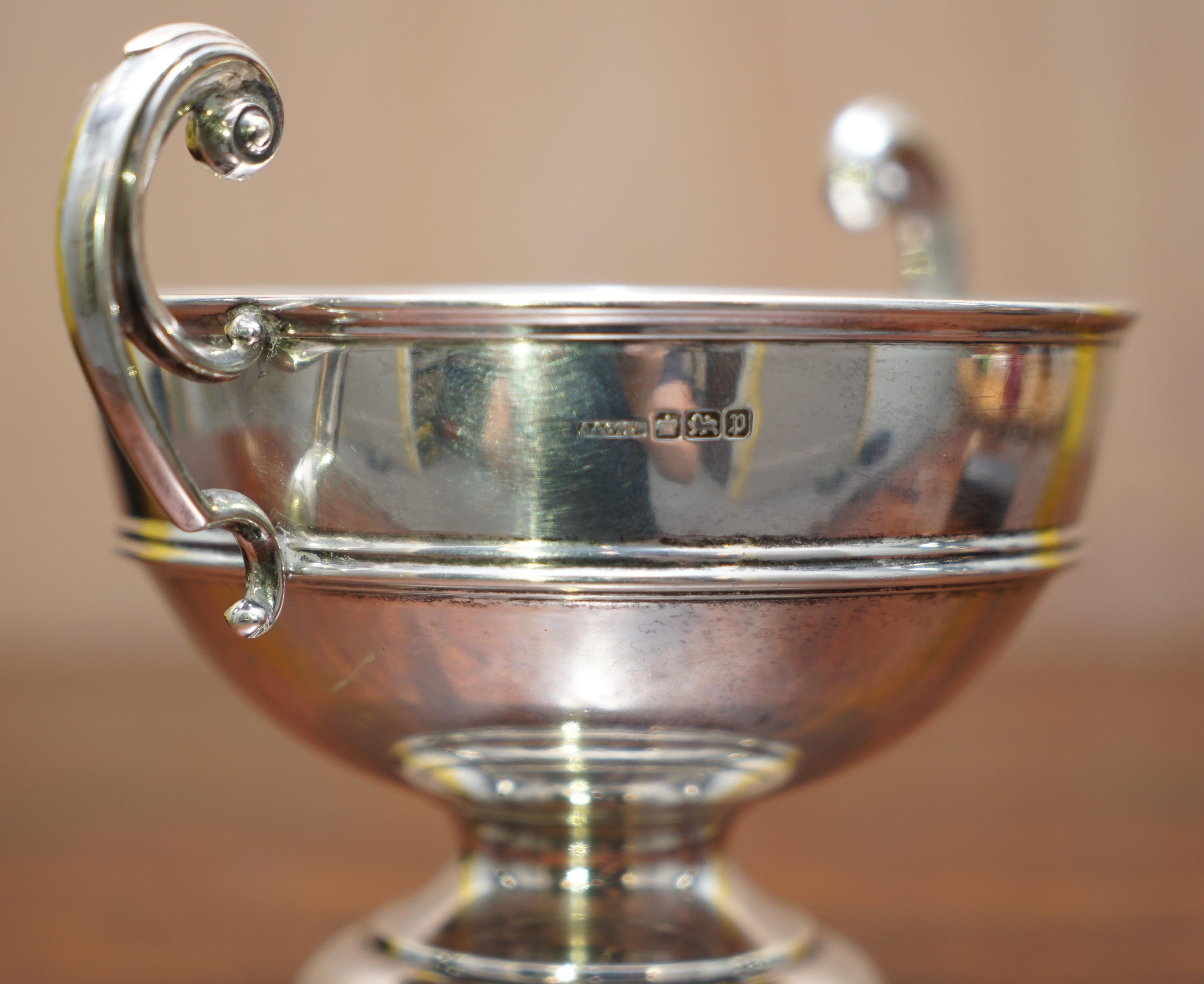 Stunning Asprey & Co Ltd Trophy Cup & Base Sterling Silver Fully Hallmarked 1907 8