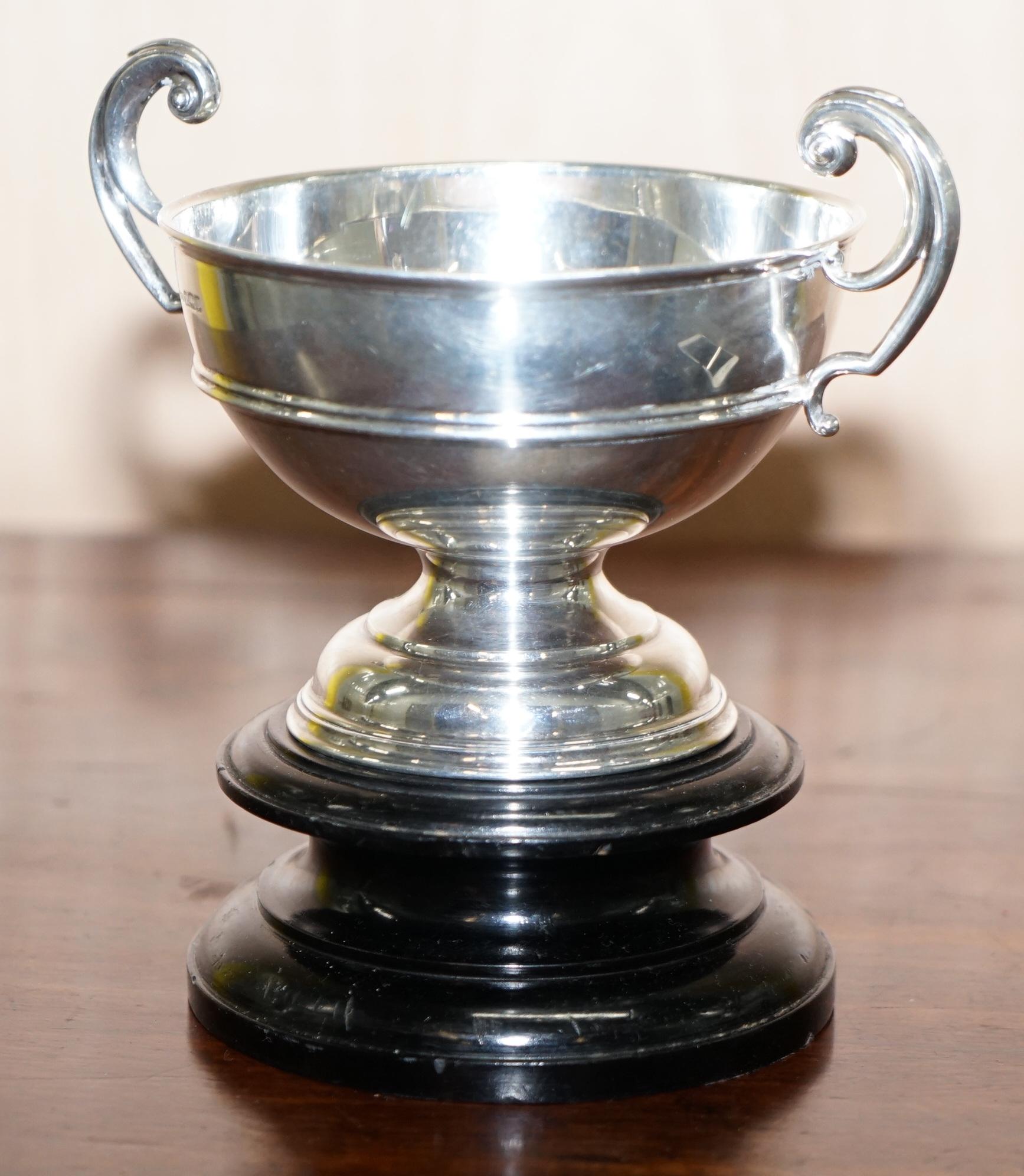 Edwardian Stunning Asprey & Co Ltd Trophy Cup & Base Sterling Silver Fully Hallmarked 1907