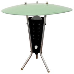 Atomic Tripod Table Lamp with Perforated Shade, 1950