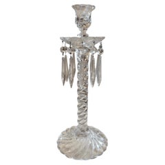 Vintage Stunning Baccarat Style Luster Candlestick