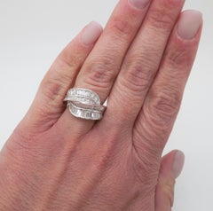 Stunning Baguette Cut Diamond Cocktail Ring