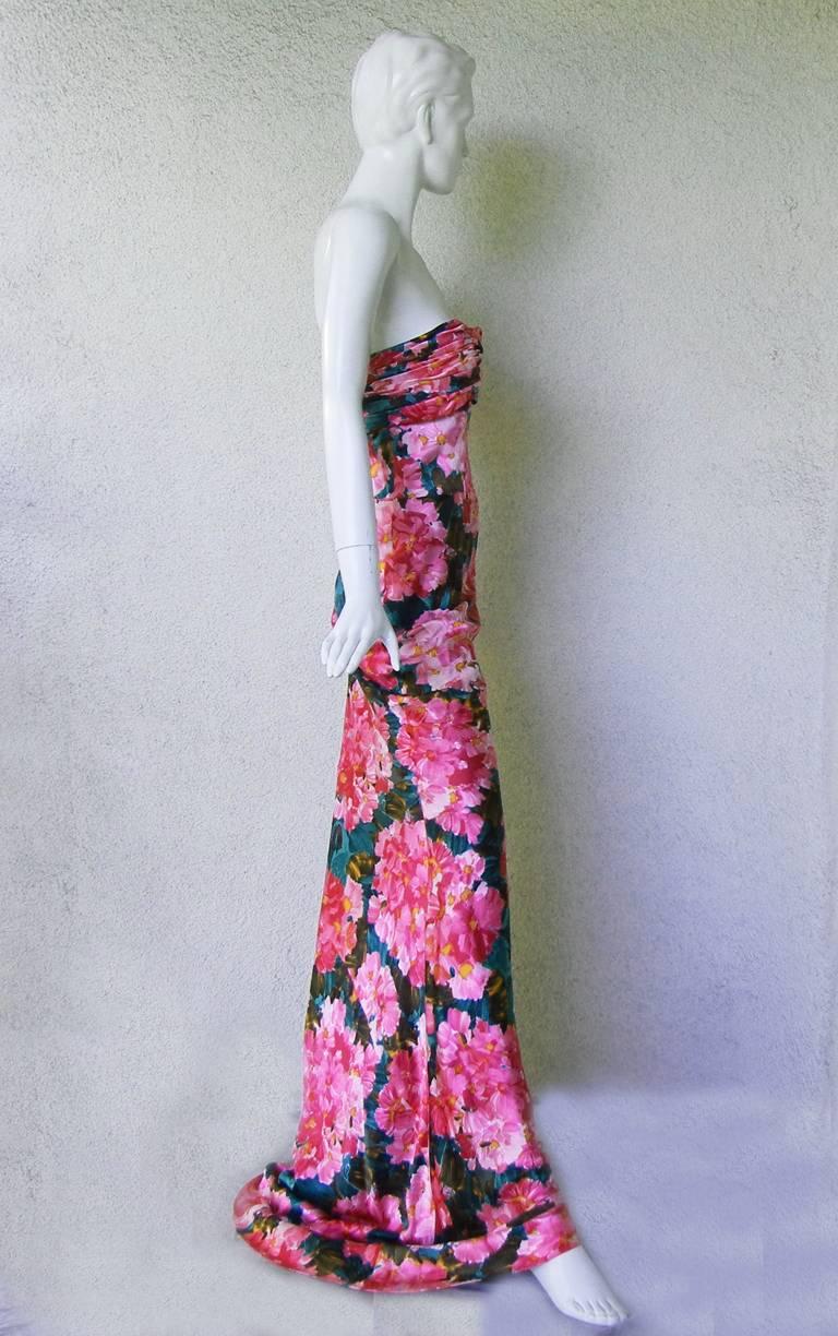 balenciaga floral dress 2008
