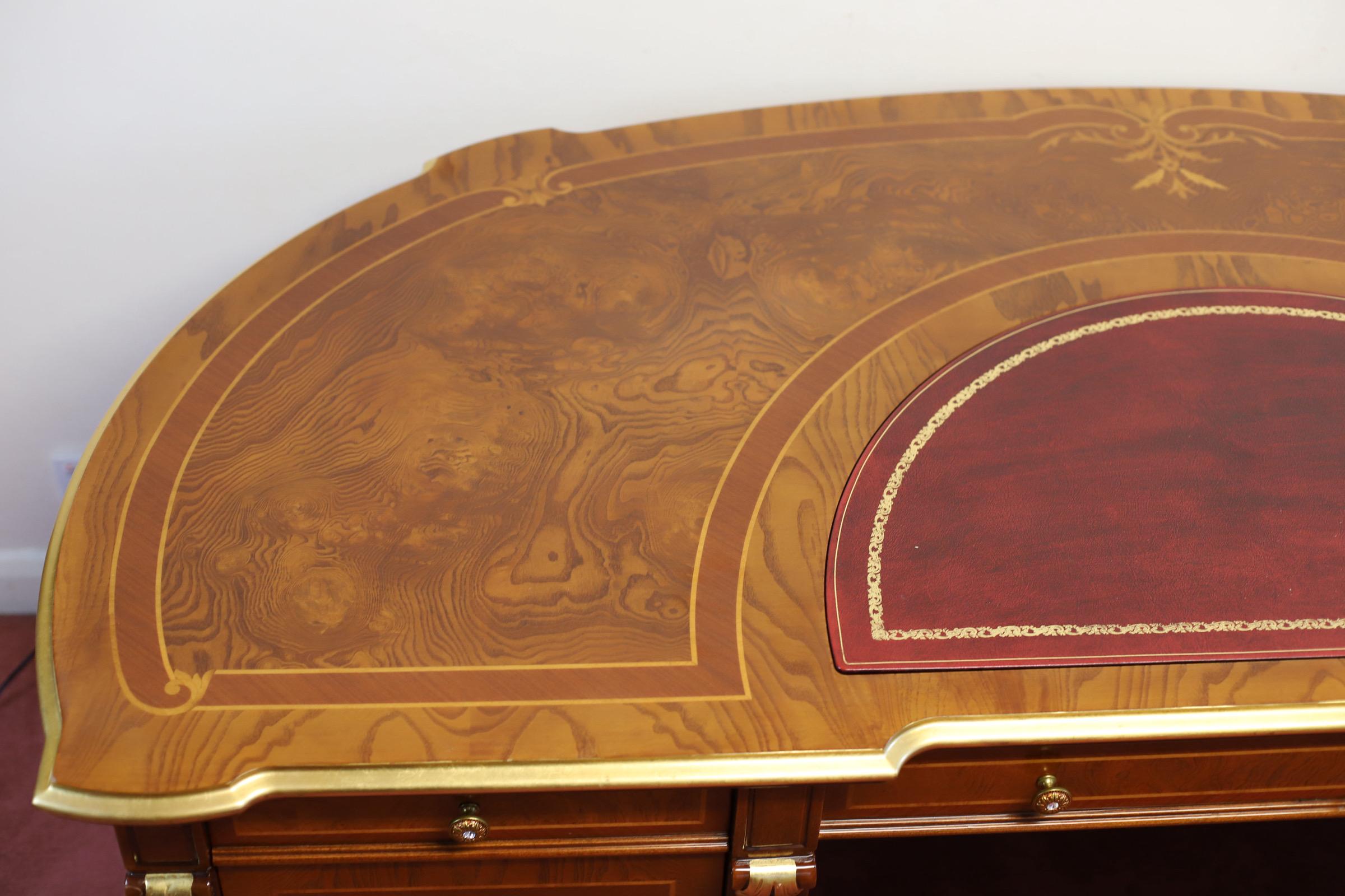 Stunning Barnini Oseo Empire-Style Demi Lune Regenza Desk RRP €6200 For Sale 2