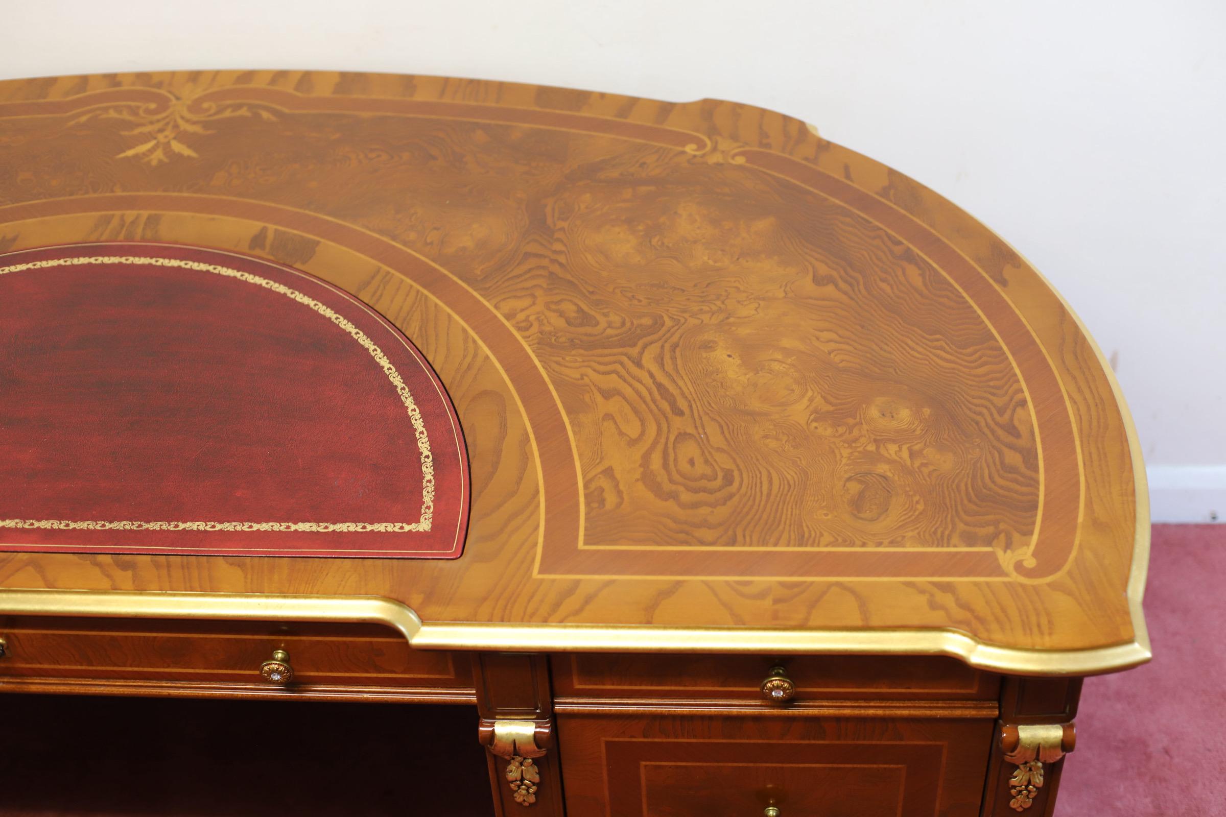 Stunning Barnini Oseo Empire-Style Demi Lune Regenza Desk RRP €6200 For Sale 3