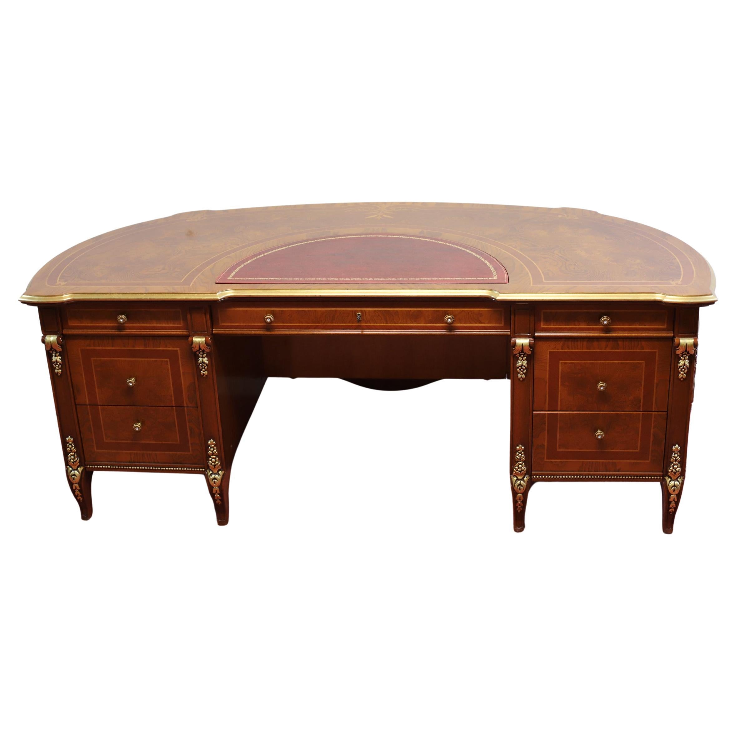 Stunning Barnini Oseo Empire-Style Demi Lune Regenza Desk RRP €6200 For Sale