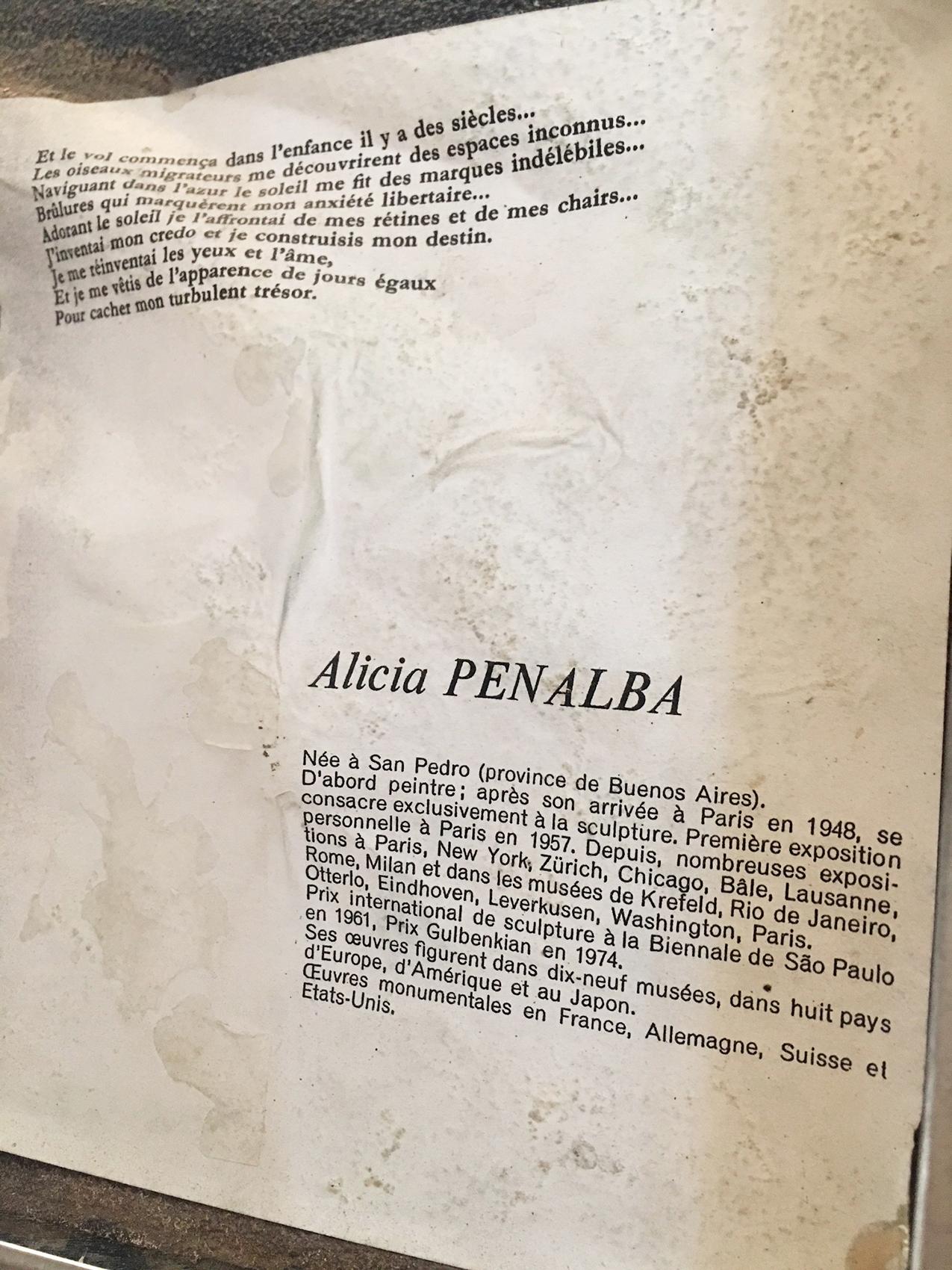 Superbe bas-relief d'Alicia Penalba en alliage métallique en vente 1