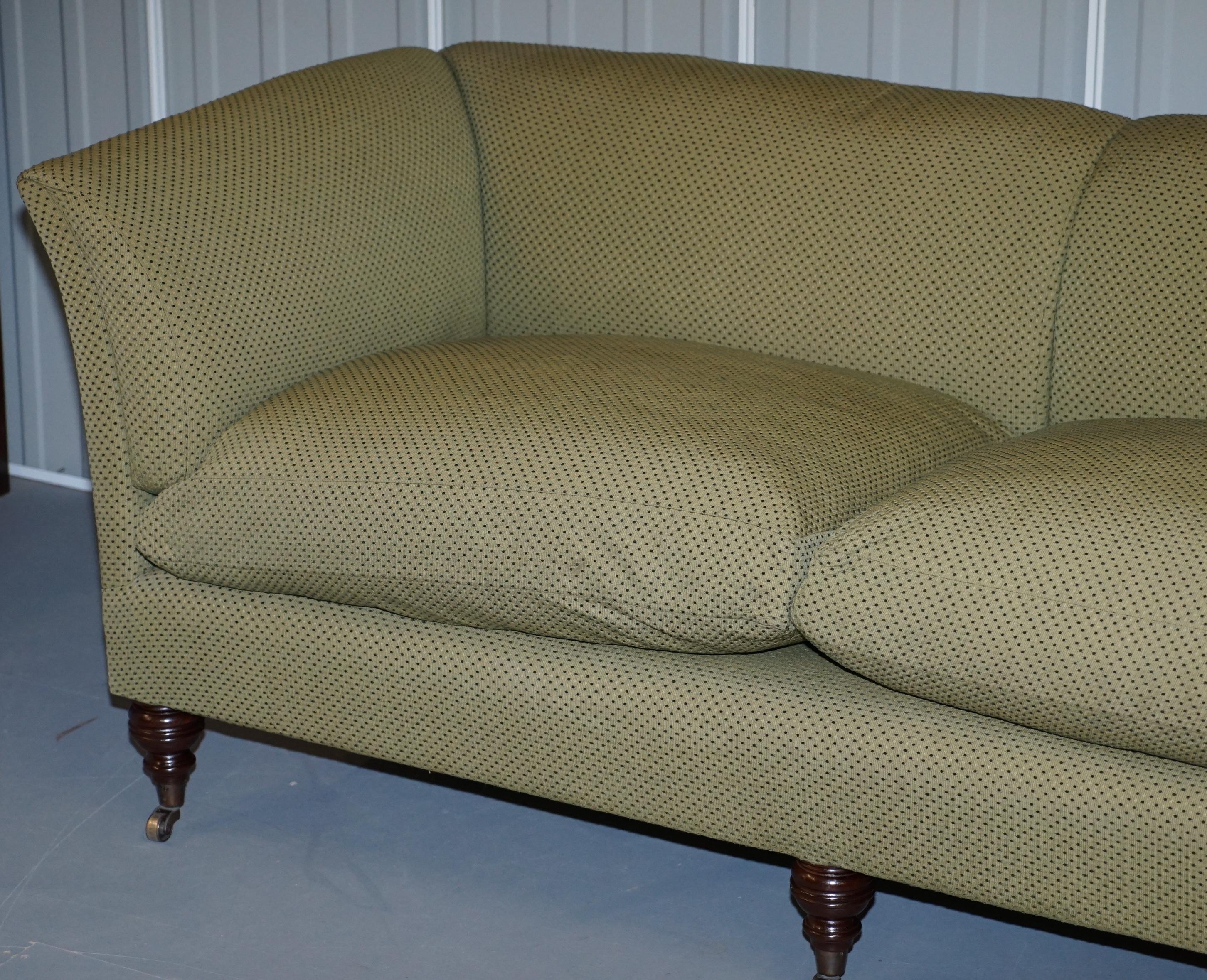 Modern Stunning Beaumont & Fletcher Pompadour Sofa Feather Filled Cushions