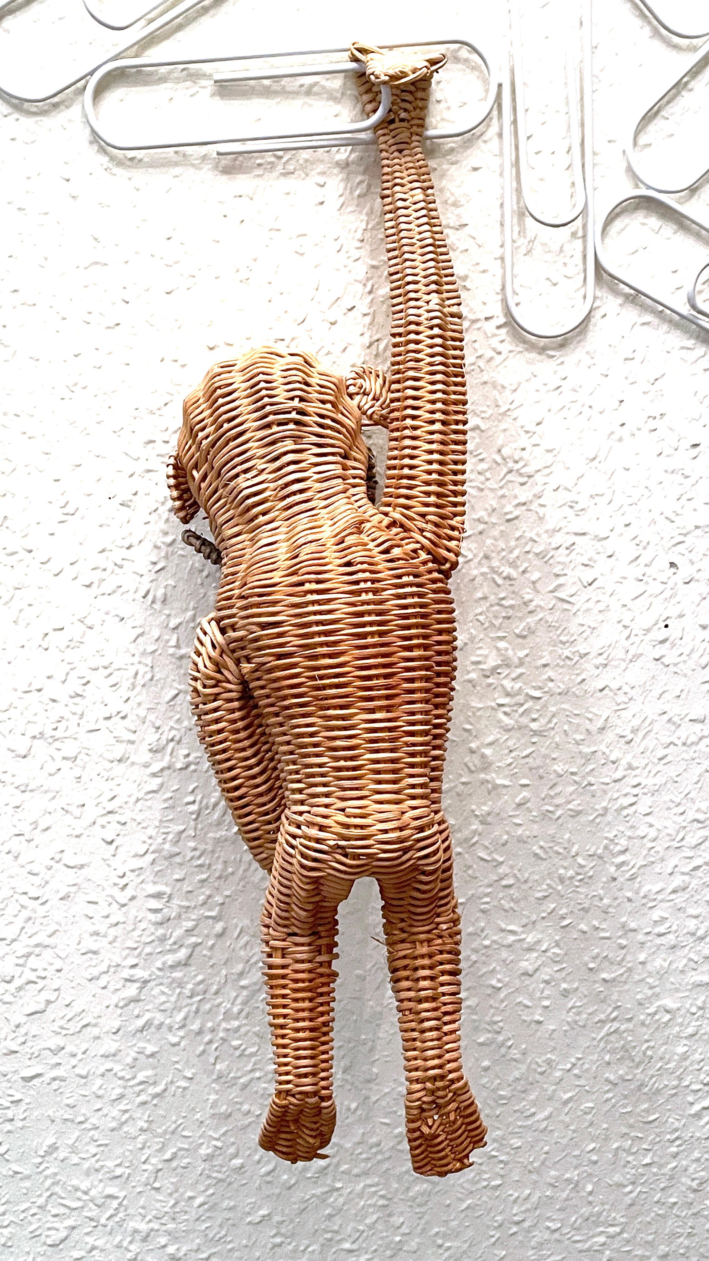 Stunning Beautiful Hanging Wicker Monkey after Mario Lopez Torres In Good Condition In Nuernberg, DE