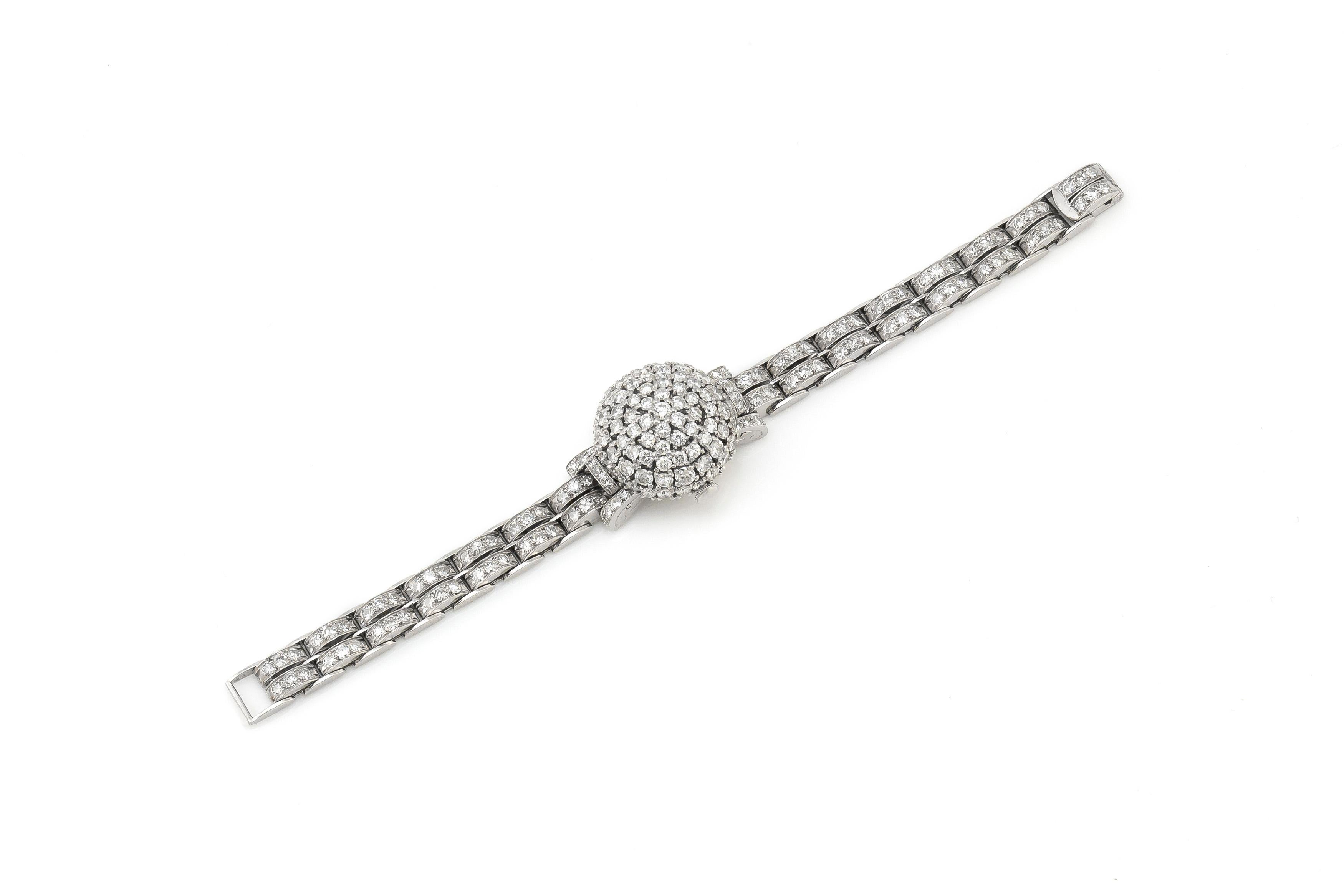 Stunning Beautiful Platinum with Diamonds Watch 1