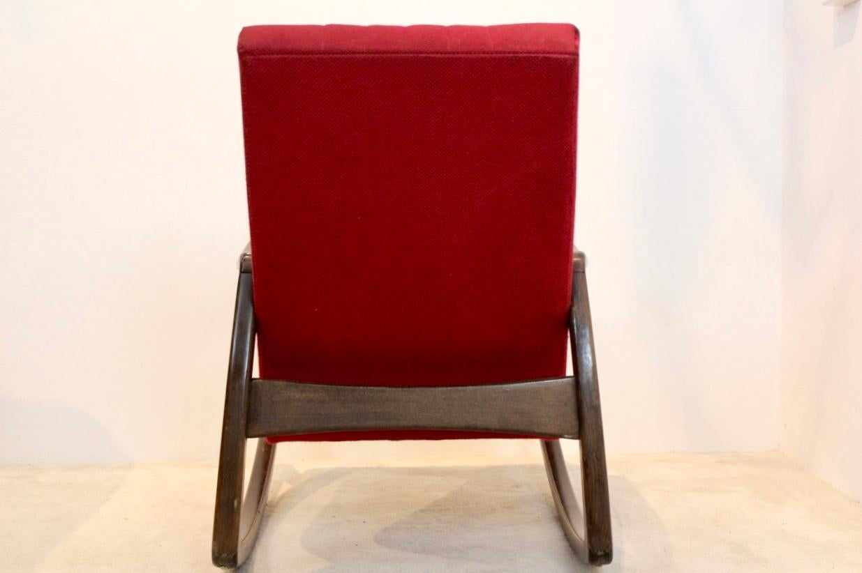Stunning Beechwood Rocking Chair by TON 1