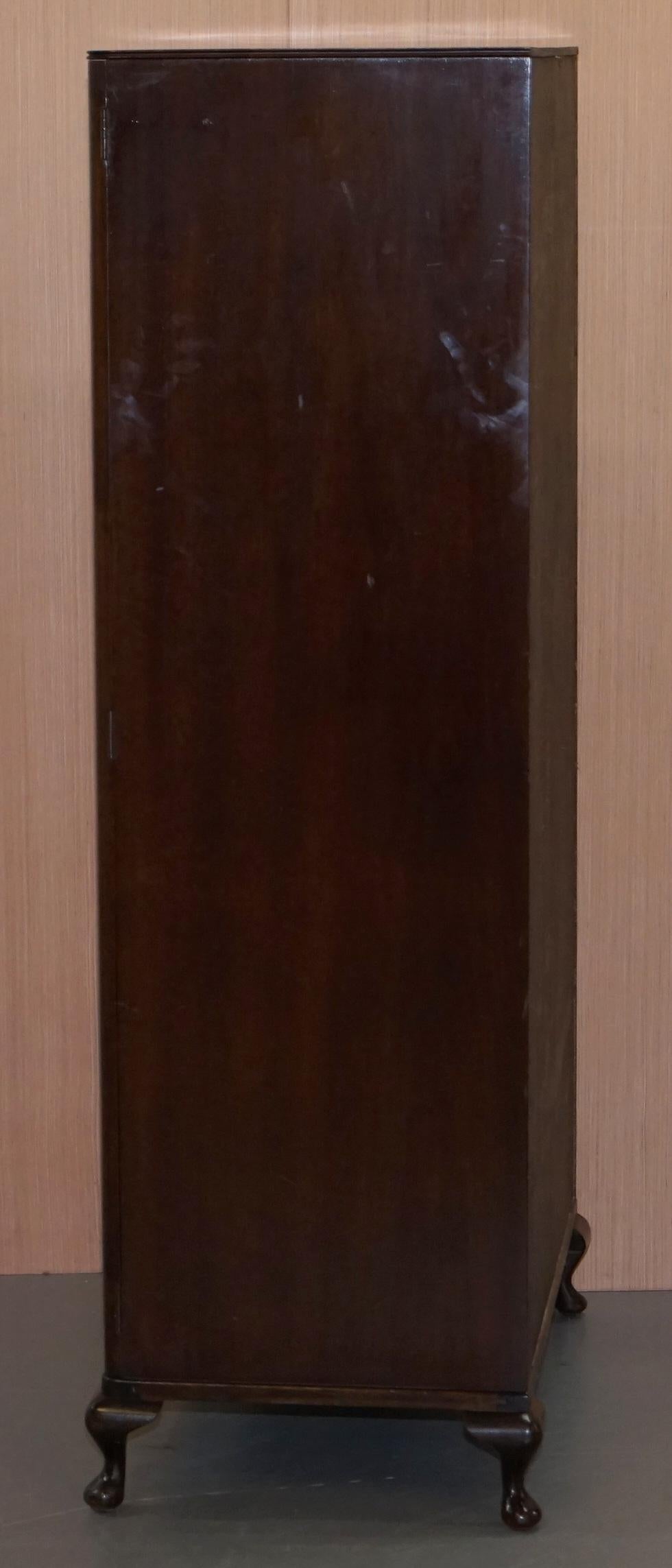 Hand-Crafted Stunning Beithcraft Scotland Flamed Mahogany Small Wardrobe Part of Large Suite