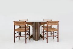 Stunning Belgo Chrome oval dining table, Belgium ca. 1980
