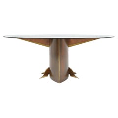 Stunning Belgo Chrome oval dining table, Belgium ca. 1980