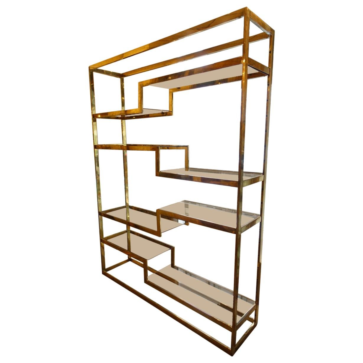 Stunning Belgo Chrome Shelving Piece / Room Divider