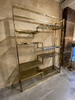 Stunning Belgo Chrome Shelving Unit / Room Divider