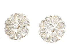 Stunning Belle Epoque / Art Deco Diamond Earstuds, 1930s