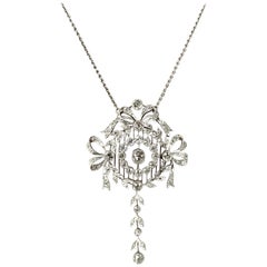 Antique Stunning Belle Epoque Diamond Pendant
