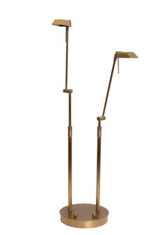 Stunning Ben Demmers Brass double l table lamp 1980s