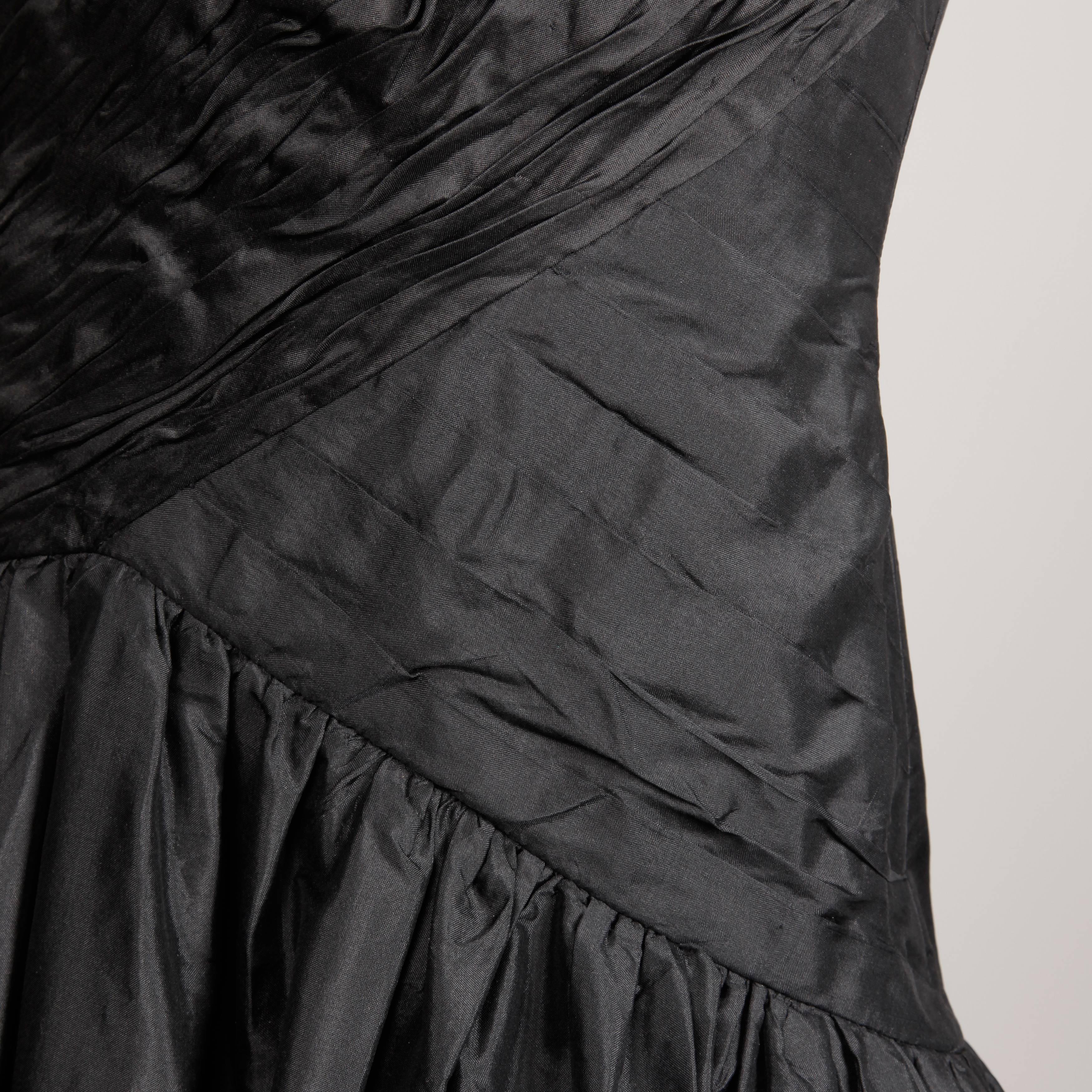 vintage black evening gown