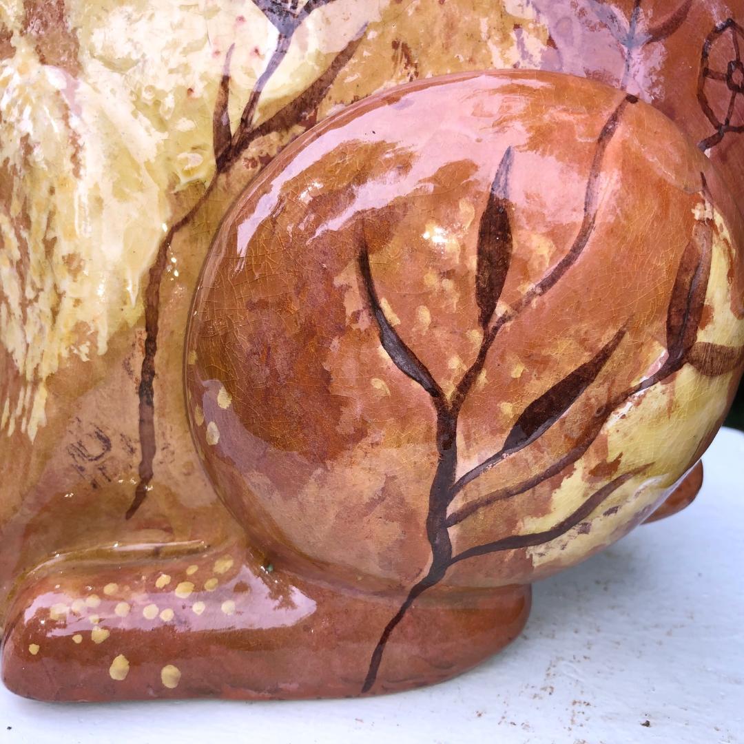 Hand-Crafted Big Rabbit Hand Painted By Master Artisan Eva Fritz-Lindner