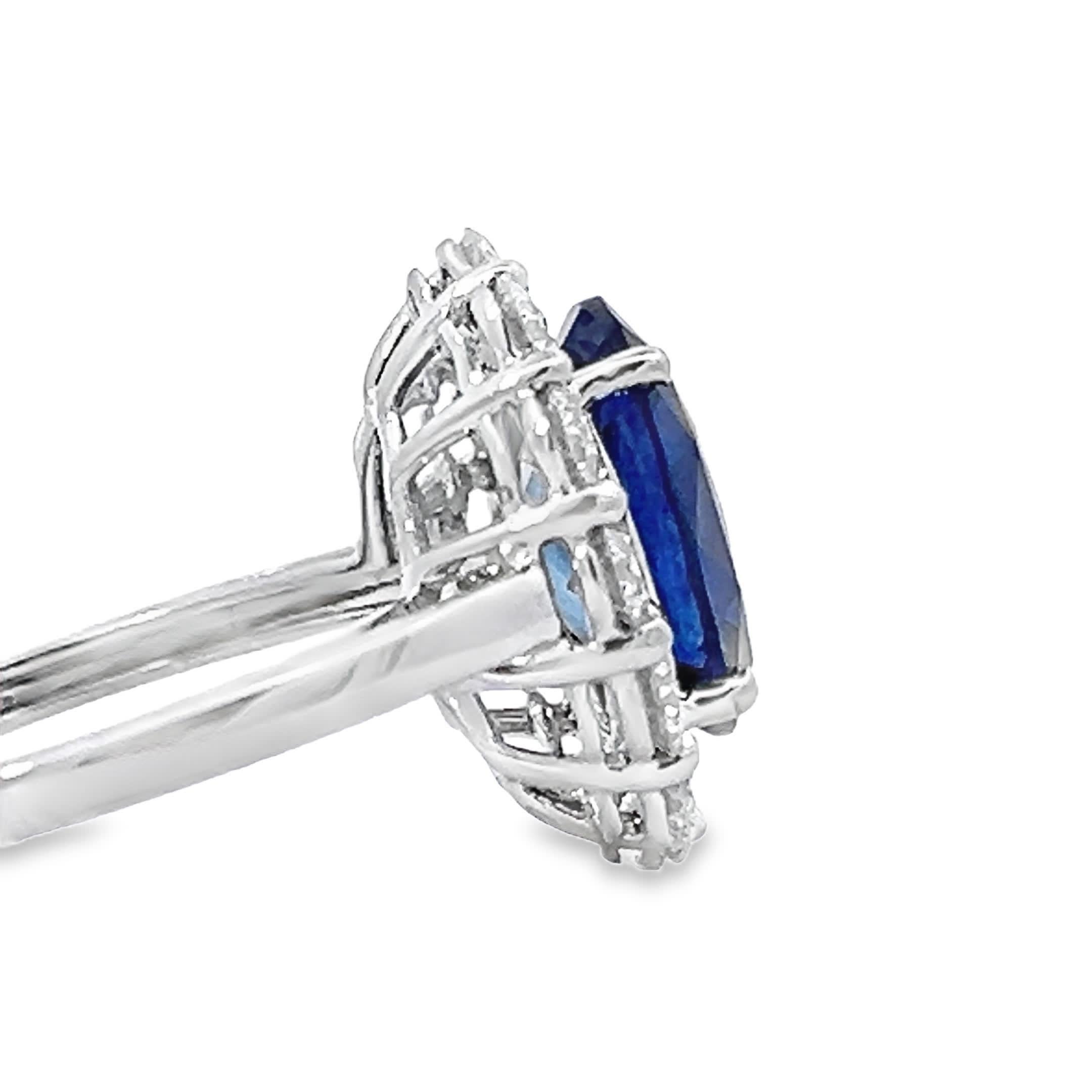 Women's Stunning Blue Gemstone Ring For Sale