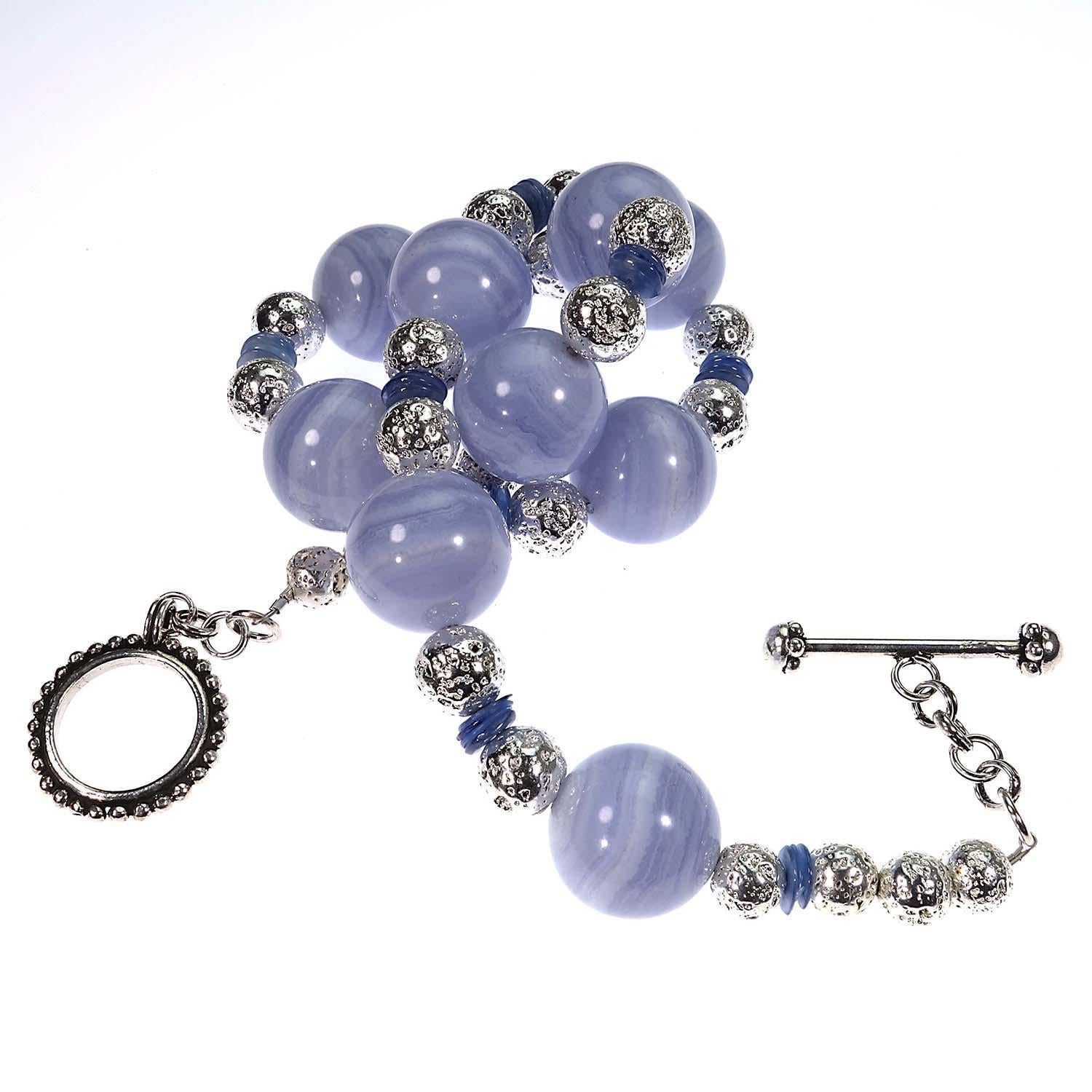 Stunning Blue Lace Agate Necklace 3