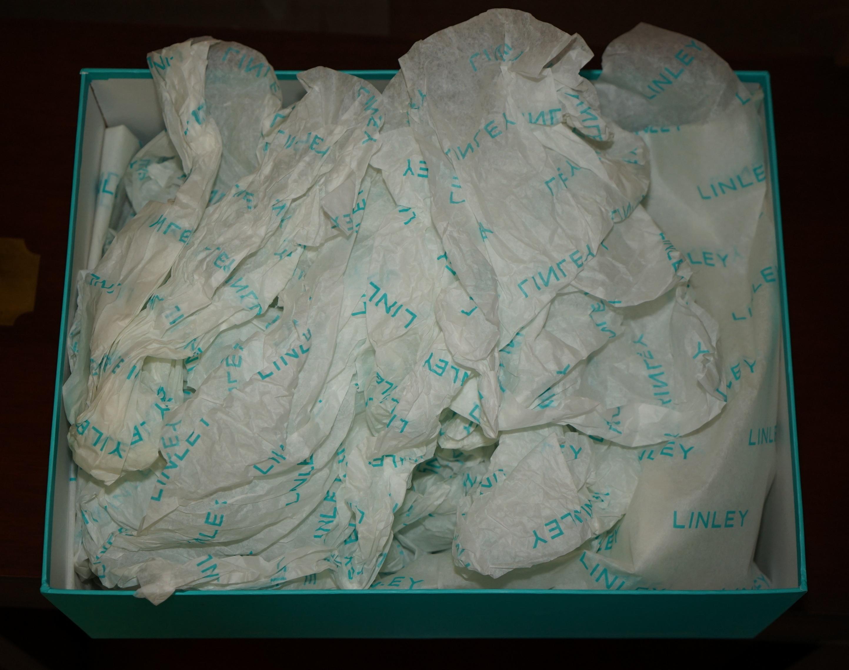 STUNNING BRAND NEW IN THE BOX ViSCOUNT DAVID LINLEY CUT GLASS CRYSTAL CAVIAR SET (Englisch) im Angebot