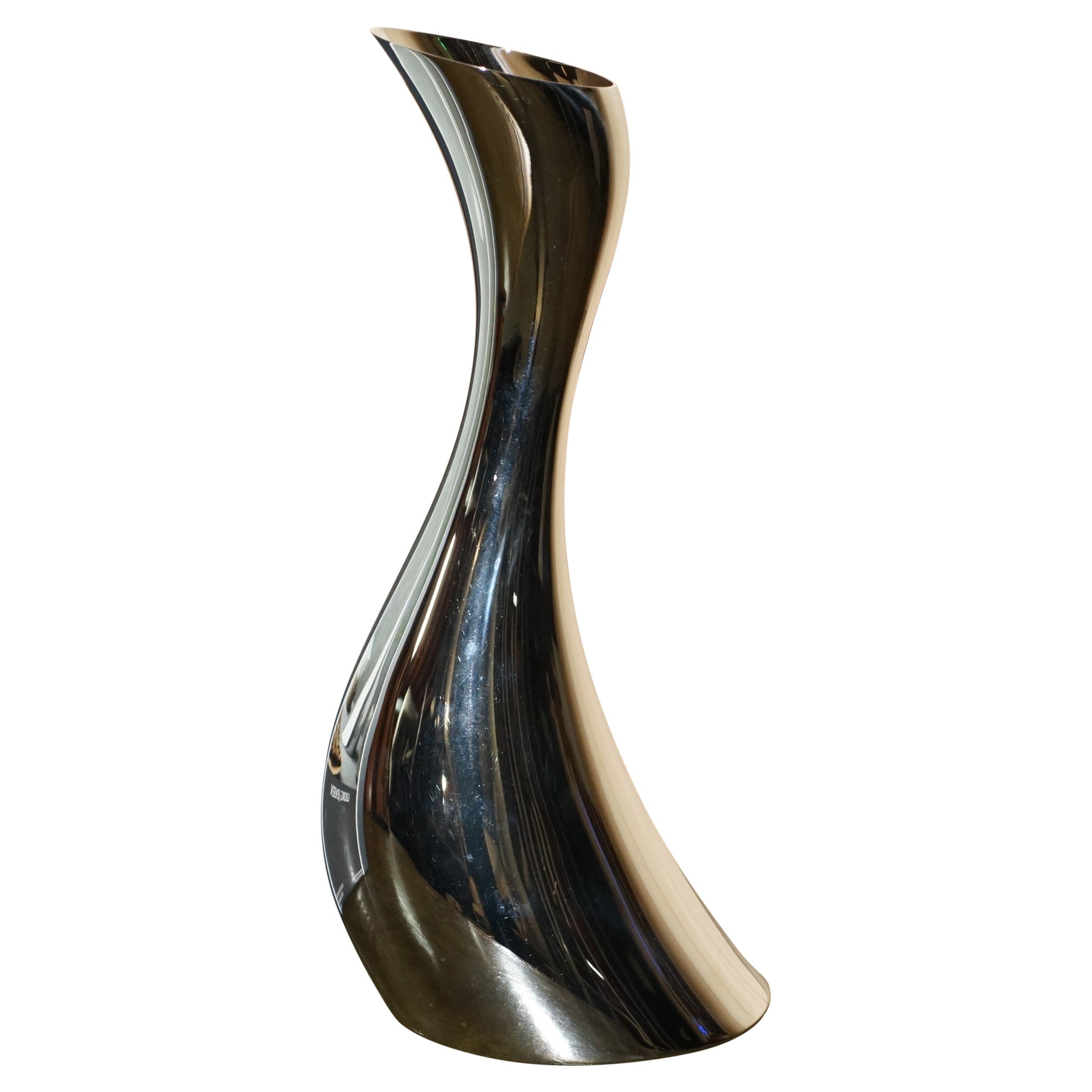 Impresionante Jarra Georg Jensen Cobra Cromada Nueva en su Caja Original