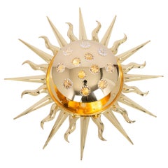 Impresionante aplique de latón y cristal diseñado por Emil Stejnar, años 60 Impresionante aplique de latón y cristal diseñado por Emil Stejnar, años 60