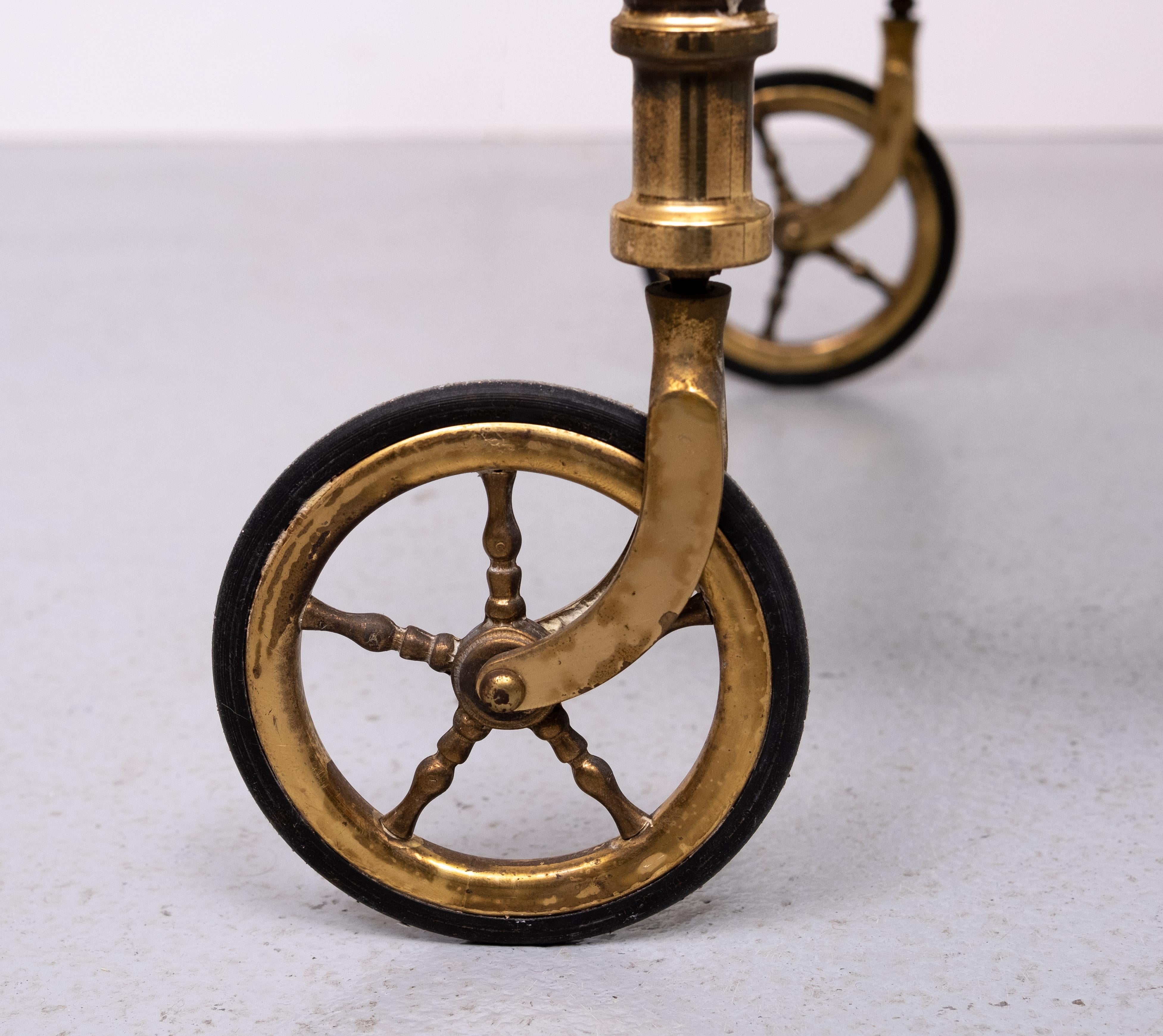 Stunning Brass Bar Trolley 1950s France For Sale 2