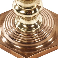 Stunning Brass Table Lamp from Sweden, Early 1900s