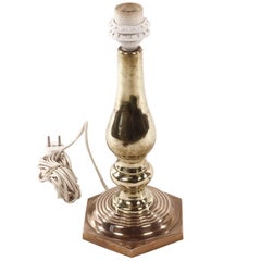 Stunning Brass Table Lamp from Sweden, Early 1900s