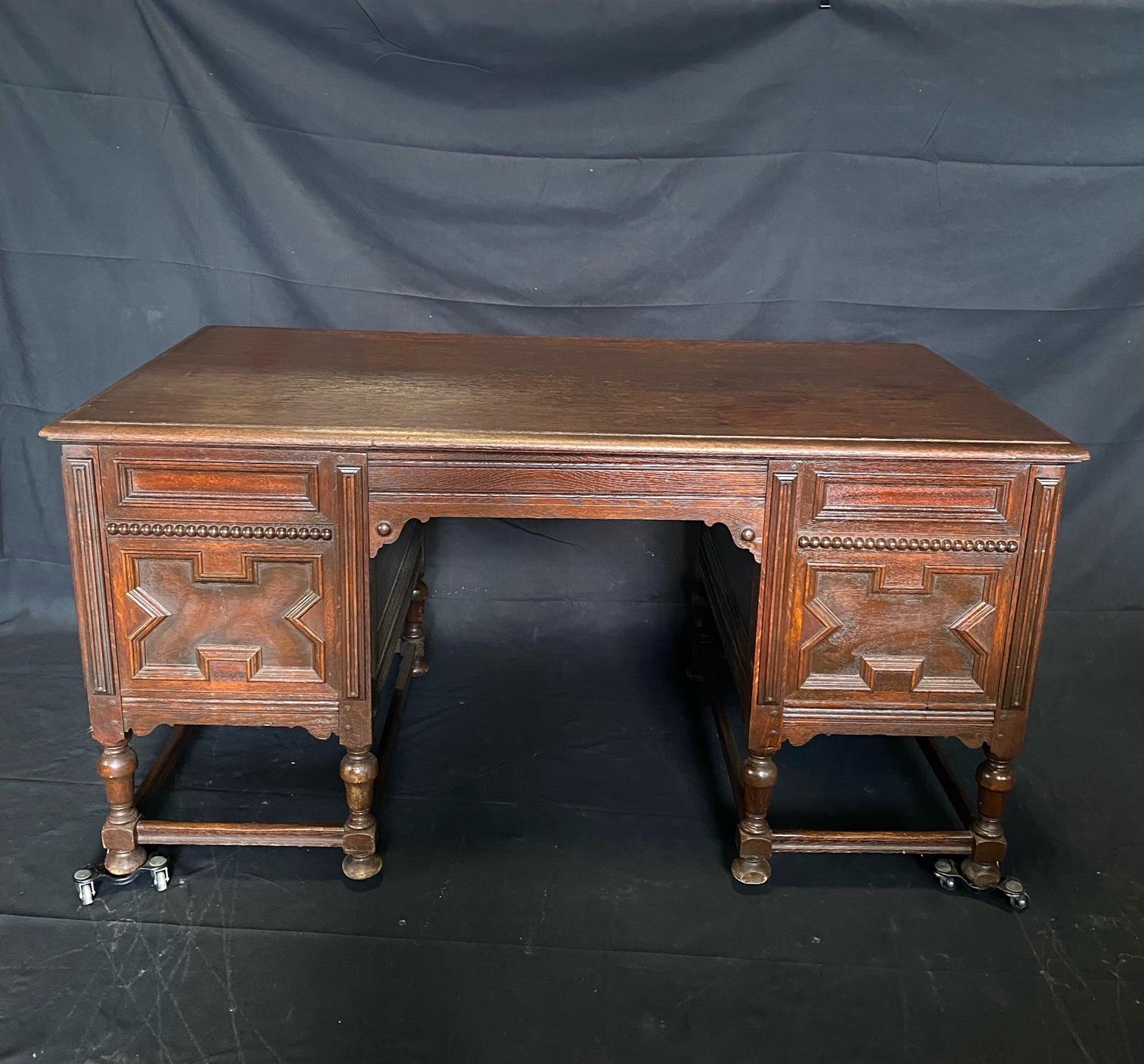 Stunning British Charles II Style Two Sided Writing Table or Desk 4