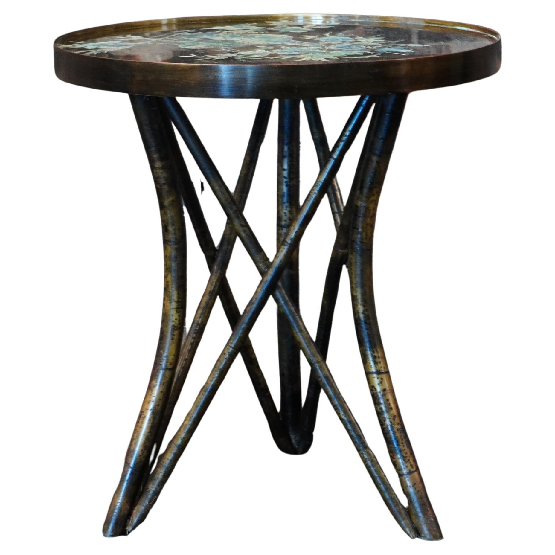 Atemberaubender "Shang Ti" Beistelltisch aus Bronze von Philip and Kelvin LaVerne
