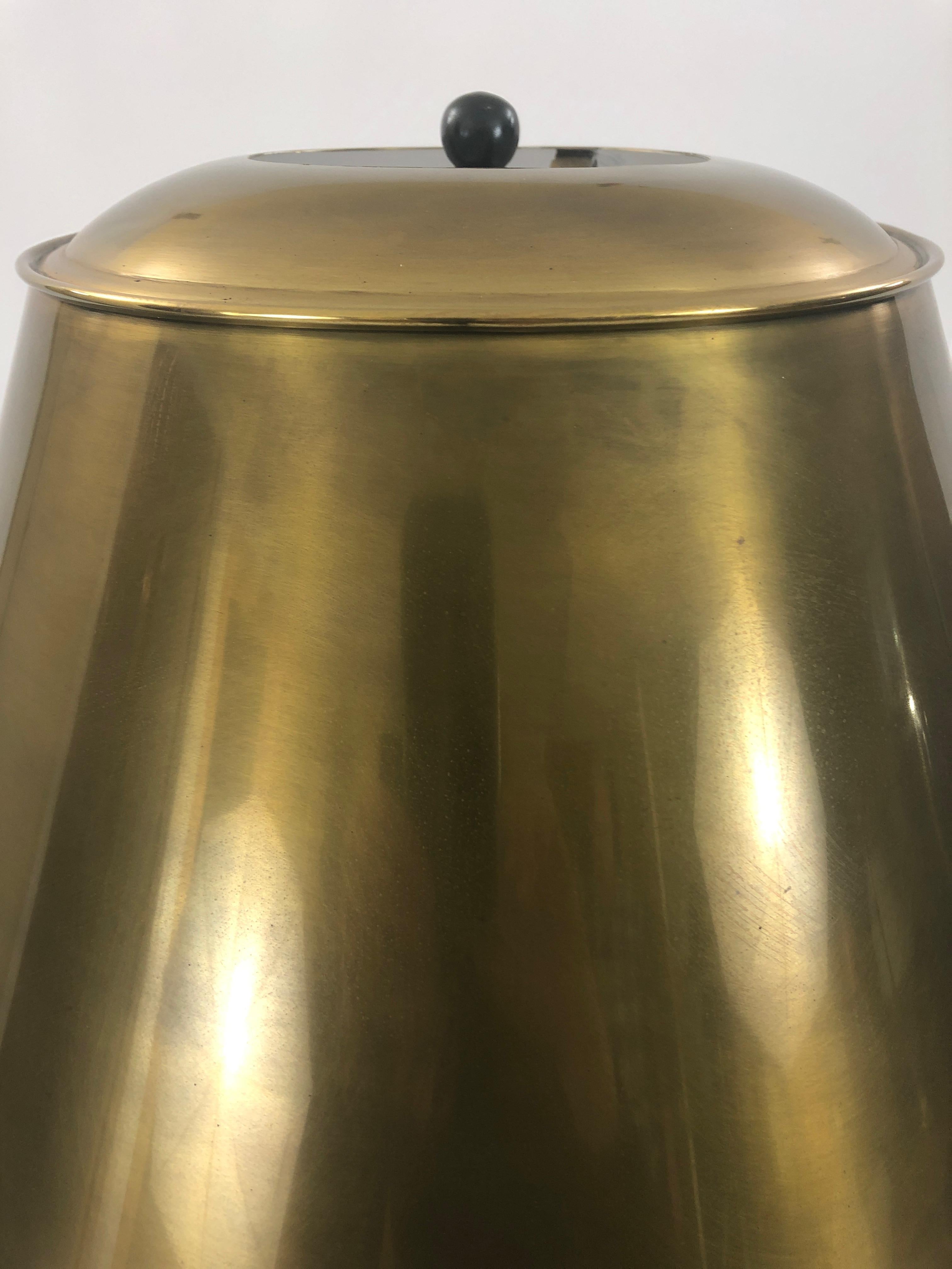 Stunning Bronze Table Lamp with Brass Shade 3