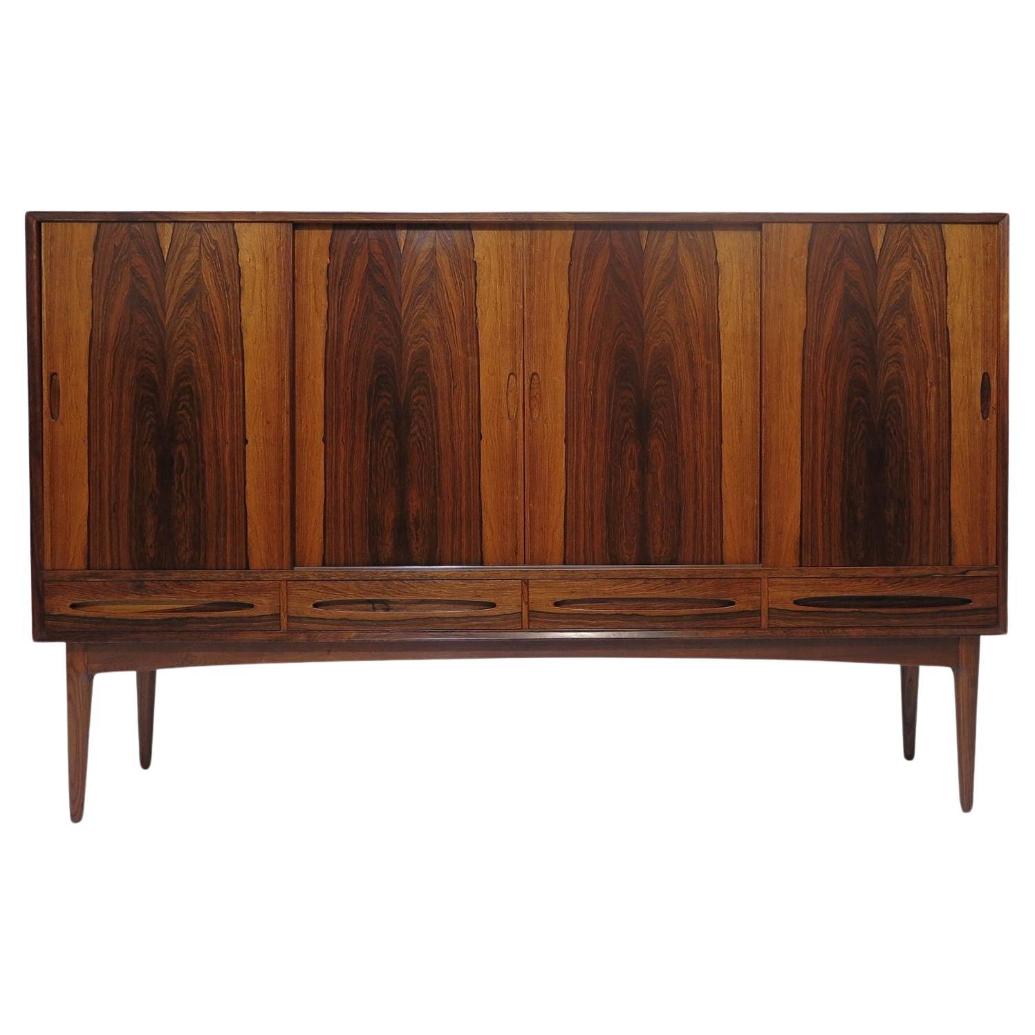 Stunning Bruno Hansen Mid-century Danish Rosewood Sideboard For Sale