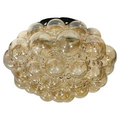 Stunning Bubble Glass Flush Mount by Helena Tynell for Limburg, Germany, 1960s