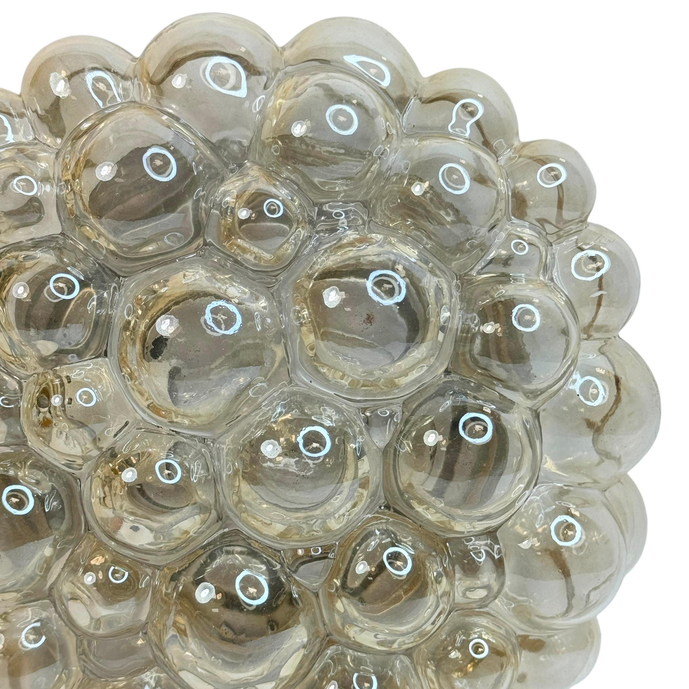 Stunning Bubble Glass Flush Mount by Helena Tynell for Limburg, Germany, 1960s In Good Condition In Nuernberg, DE