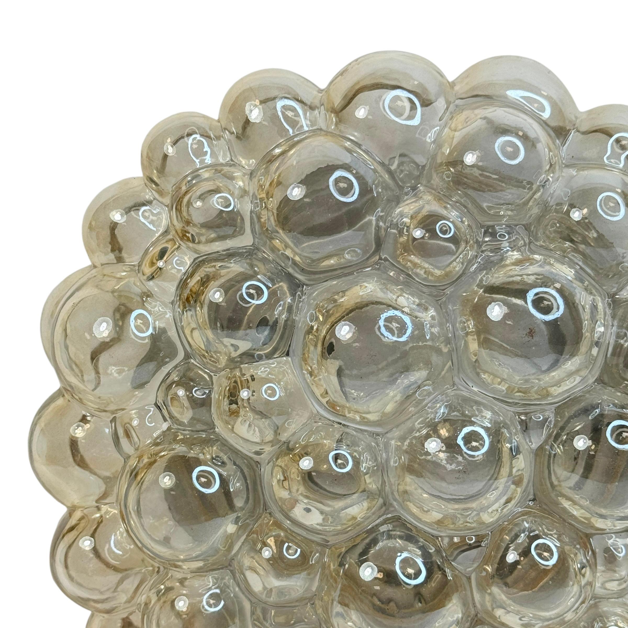 Mid-20th Century Stunning Bubble Glass Flush Mount by Helena Tynell for Limburg, Germany, 1960s