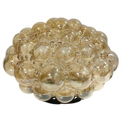 Stunning Bubble Glass Flush Mount by Helena Tynell for Limburg, Germany, 1960s