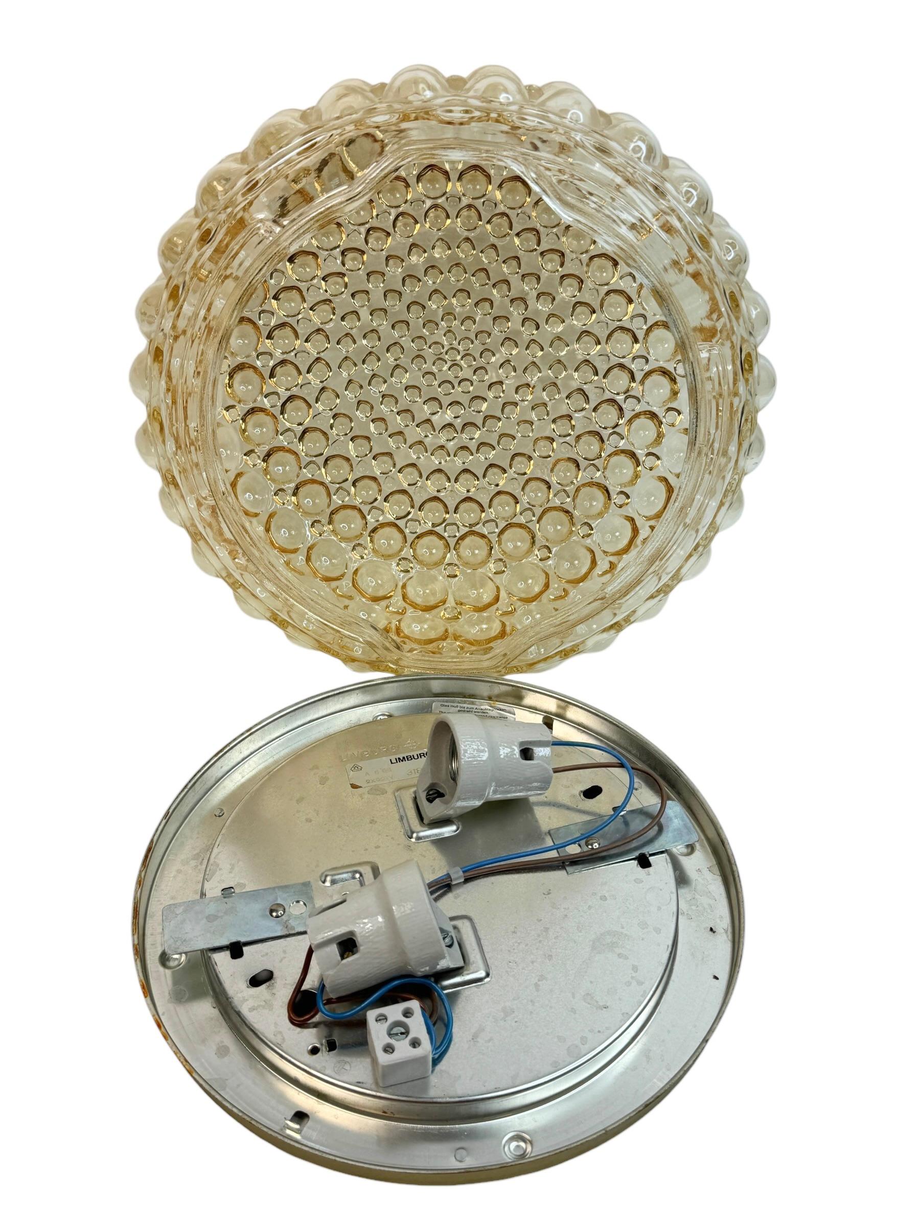 Stunning Bubble Glass Flush Mount Helena Tynell Style Limburg, Germany, 1970s For Sale 4