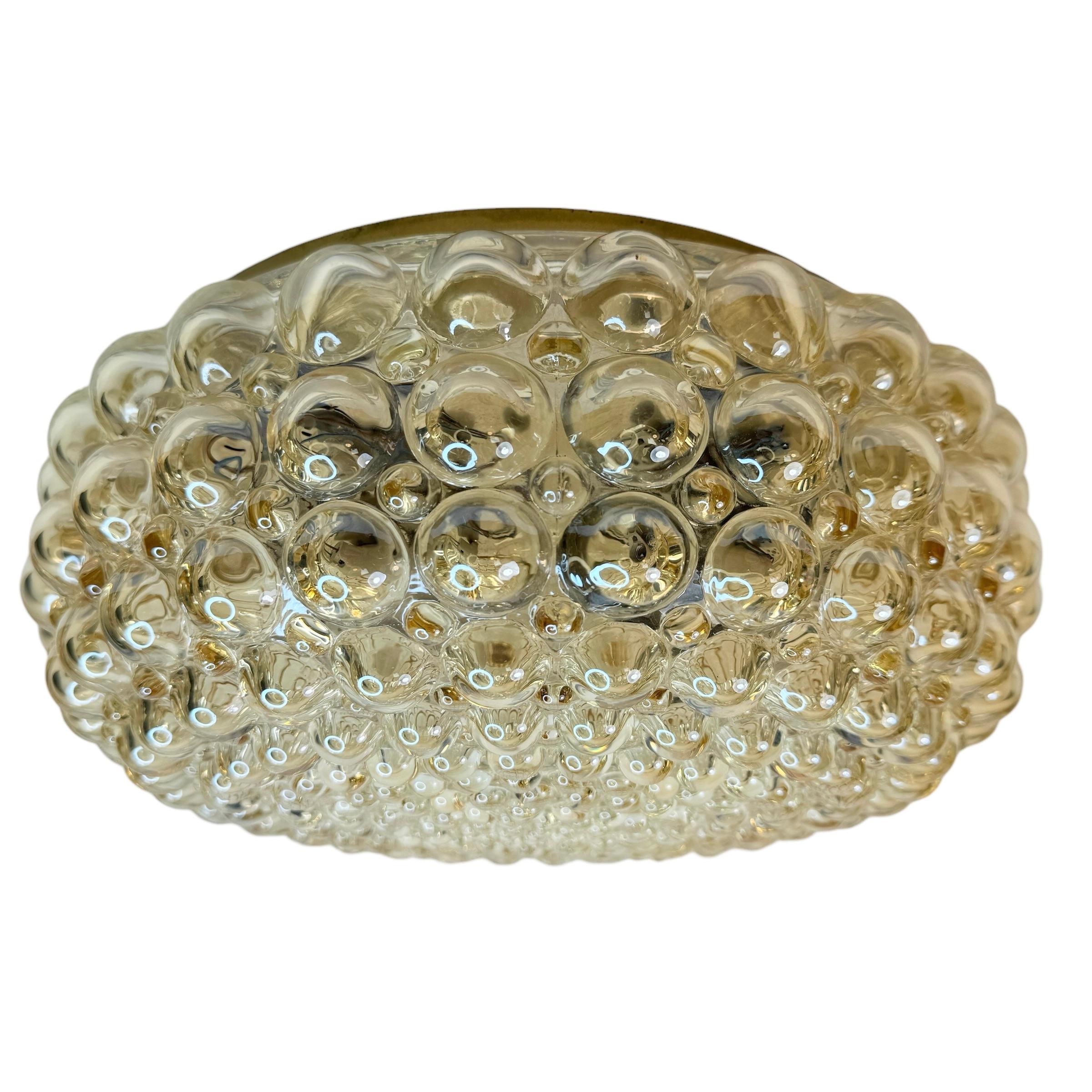 Stunning Bubble Glass Flush Mount Helena Tynell Style Limburg, Germany, 1970s In Good Condition For Sale In Nuernberg, DE
