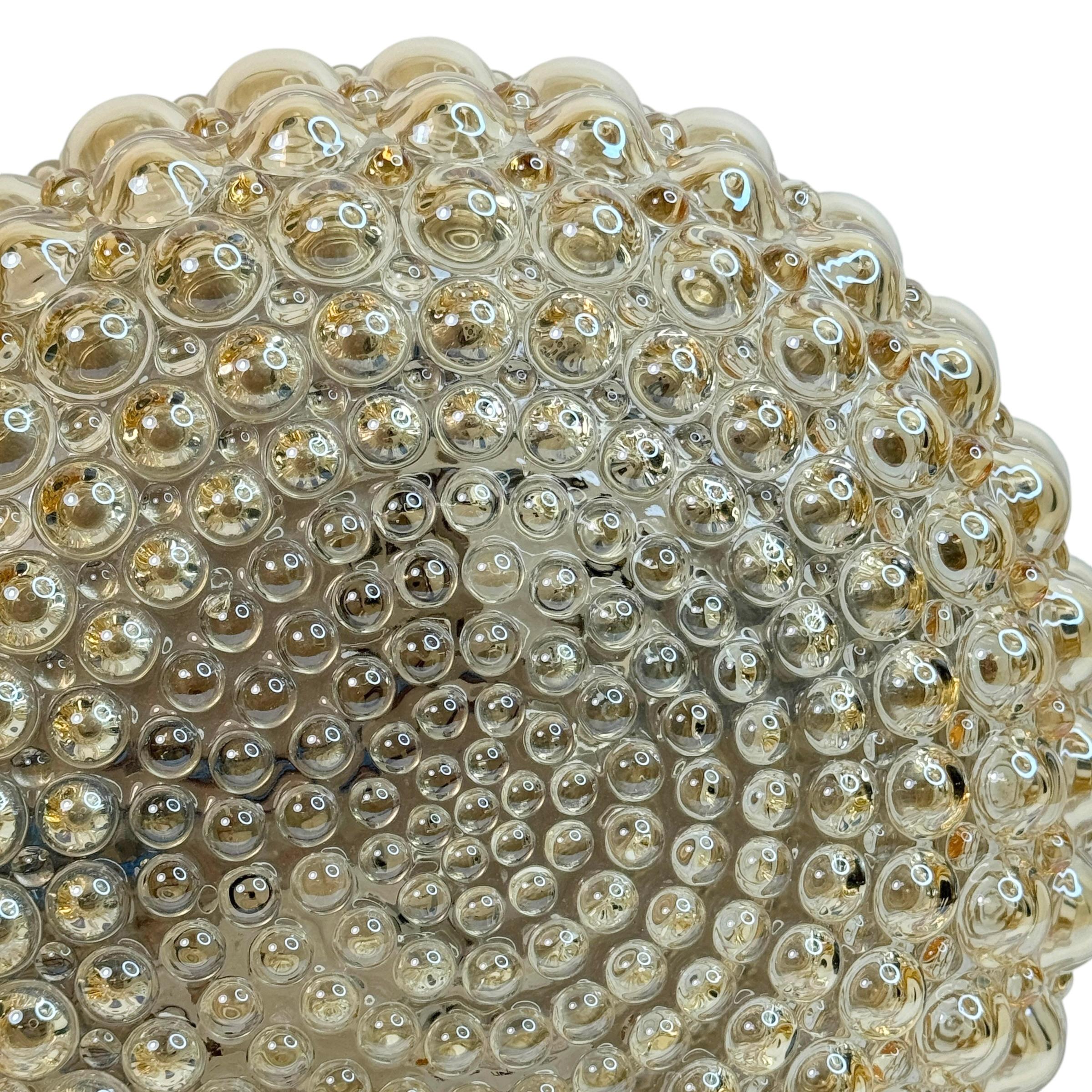 Stunning Bubble Glass Flush Mount Helena Tynell Style Limburg, Germany, 1970s For Sale 2