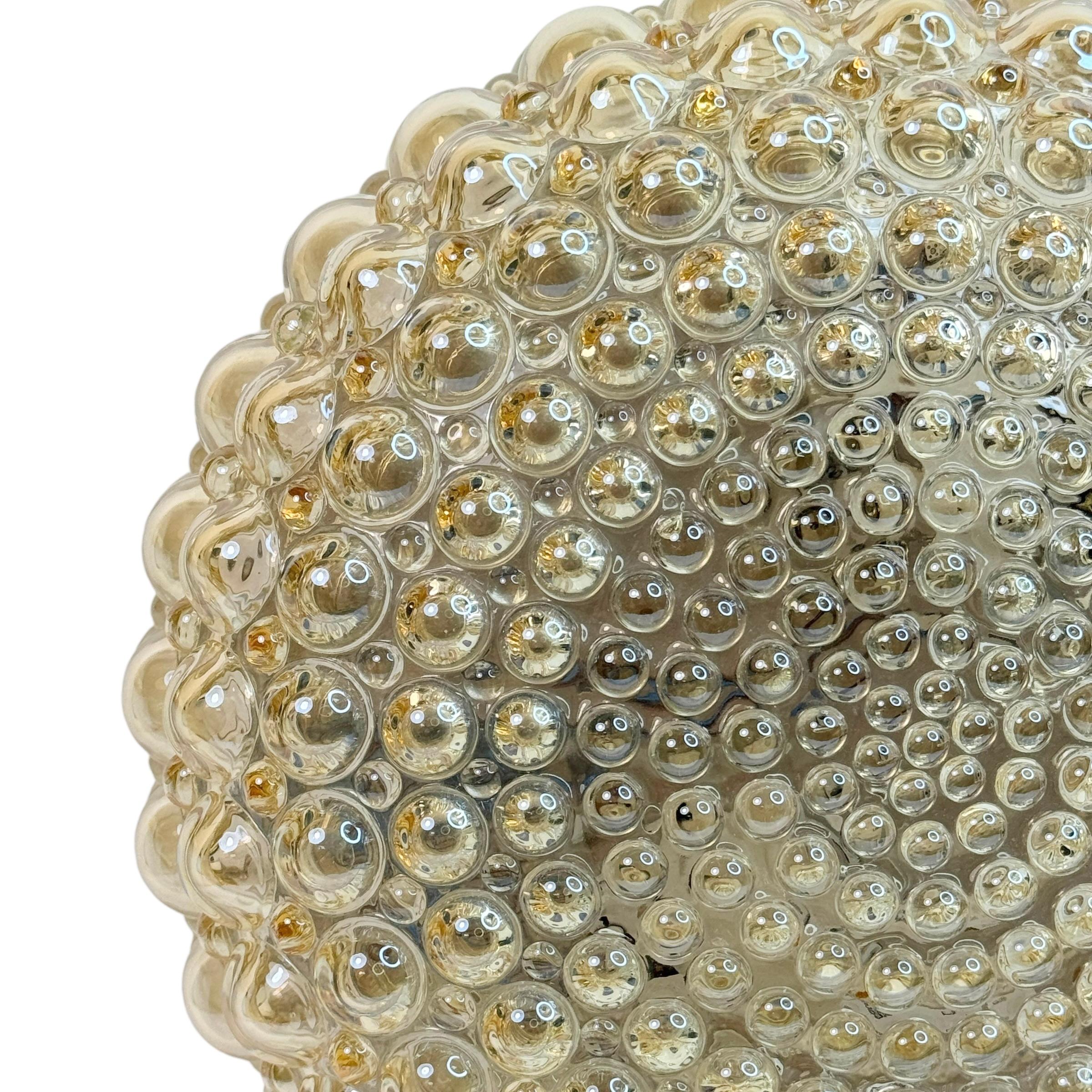 Stunning Bubble Glass Flush Mount Helena Tynell Style Limburg, Germany, 1970s For Sale 3