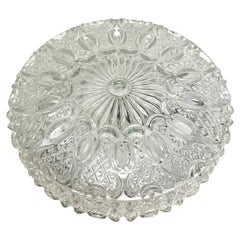 Stunning Bubble Pattern Glashütte Limburg Flush Mount Ceiling Light, 1970s