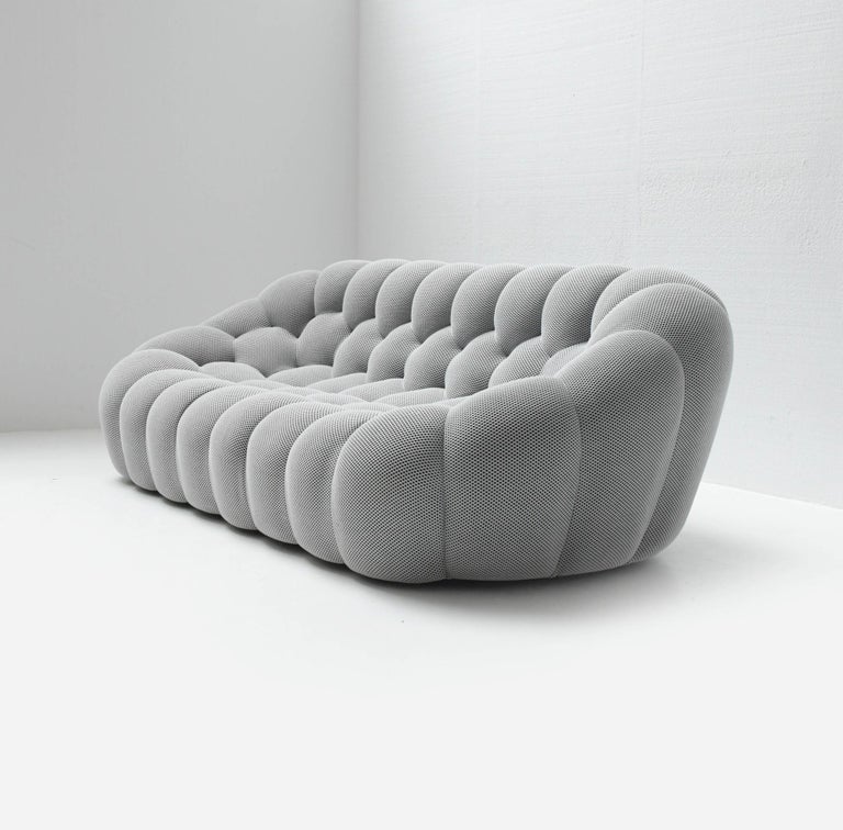 Stunning Bubble Sofa in Grey Fabric by Sasha Lakic for Roche Bobois France  For Sale at 1stDibs | grey bubble sofa, grey bubble couch