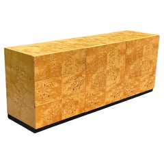 Stunning Burl Wood Credenza Dresser by Arthur Umanoff for Dillingham, 1970s
