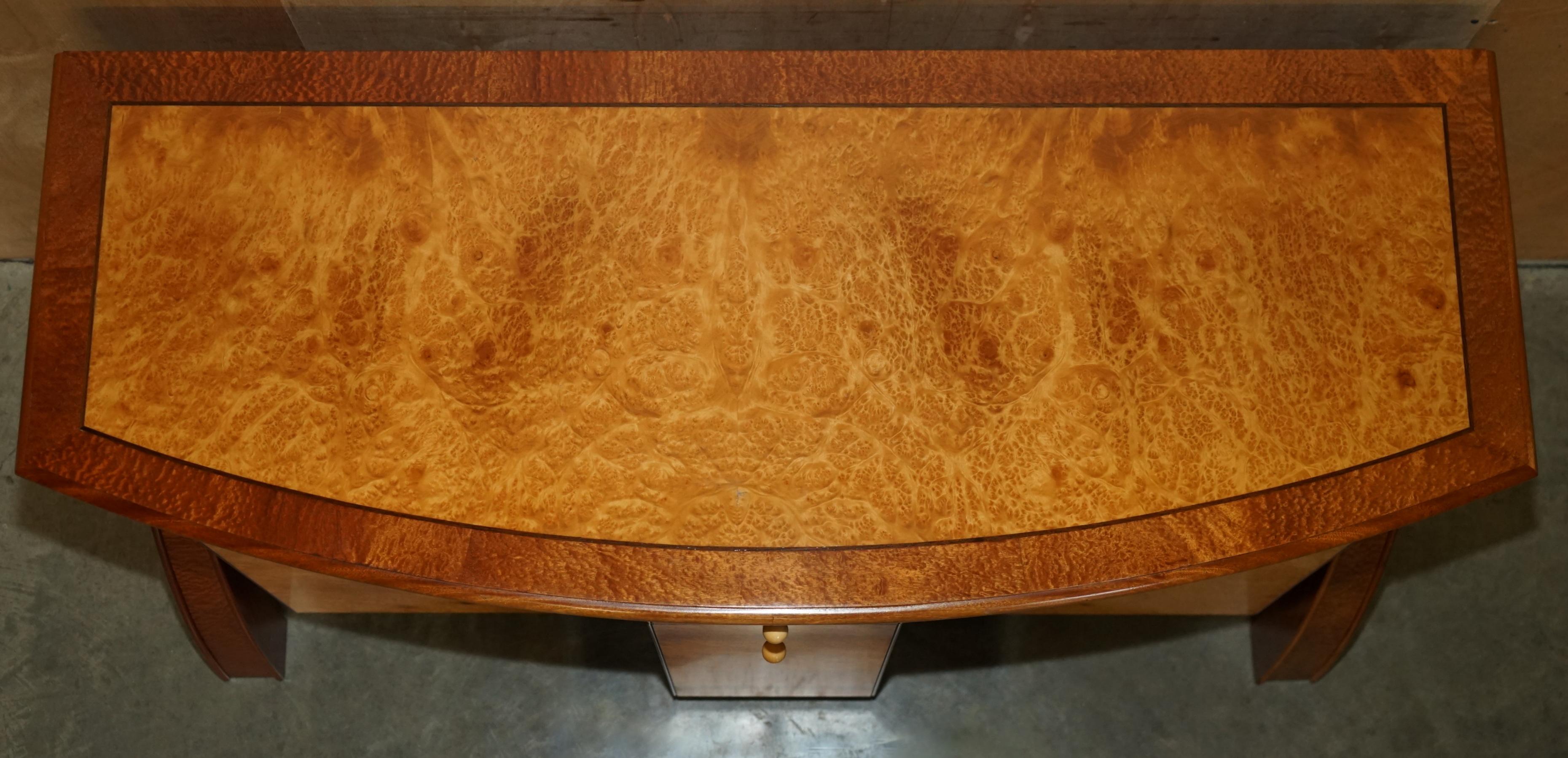 STUNNING BURR MAPLE & THUYA WOOD ANDREW VARA ART DECO SCULPTURAL en vente 2